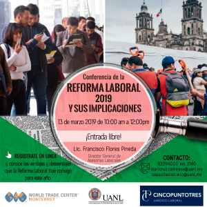 Reforma Laboral 2019 Y Sus Implicaciones | WTC Monterrey