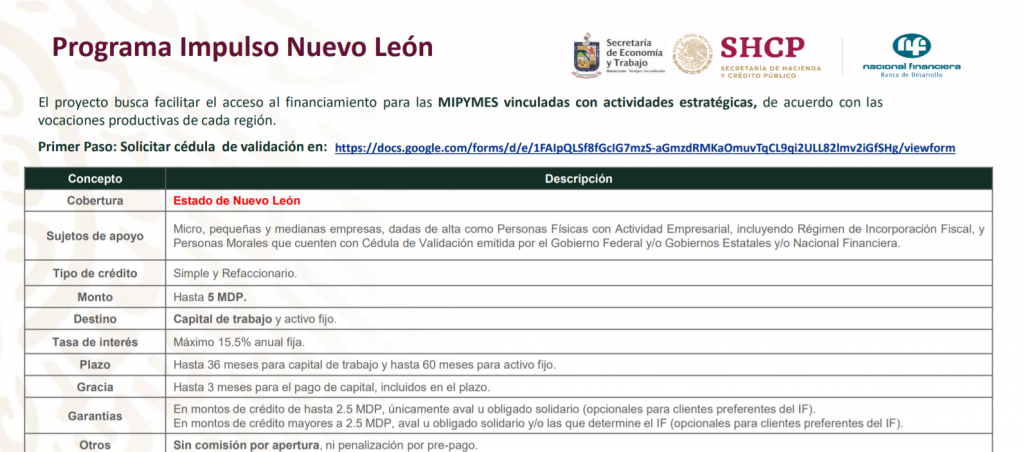Programas de Financiamiento NAFIN