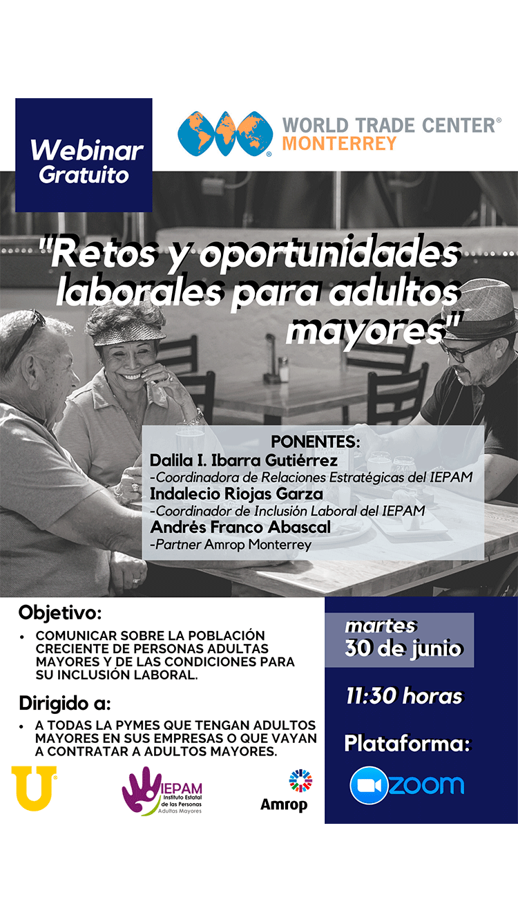 Webinar Retos y oportunidades laborales para adultos mayores
