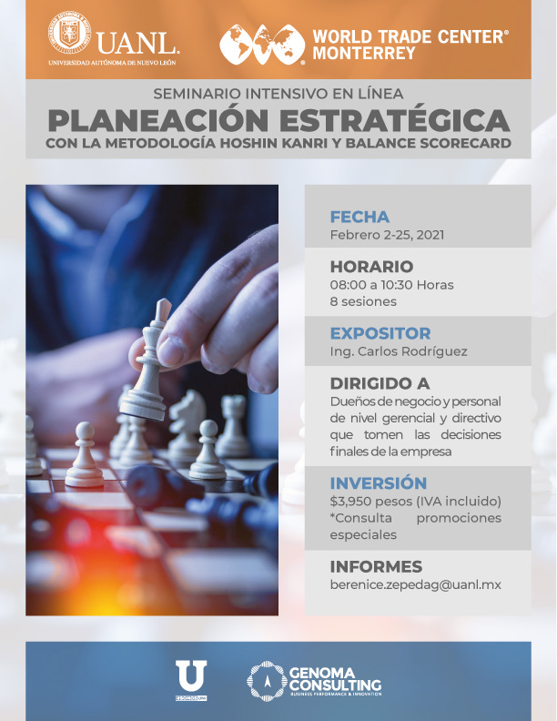 Seminario Intensivo: Planeación Estrategica con la Metodología Hoshin Kanri y Balance Scorecard