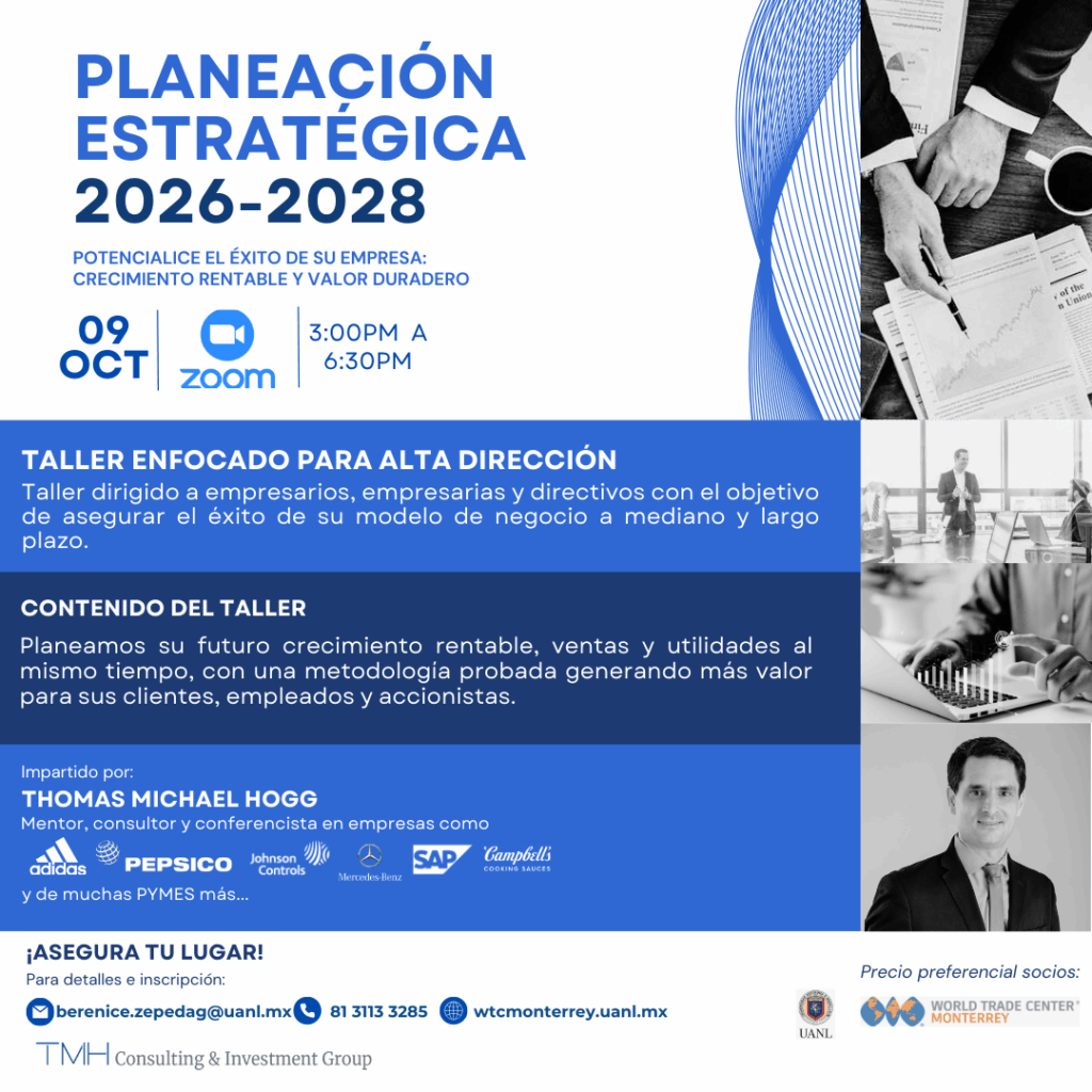 Futuro Rentable Taller: Planeación Estratégica 2026-2028 | Potencie el éxito de su empresa