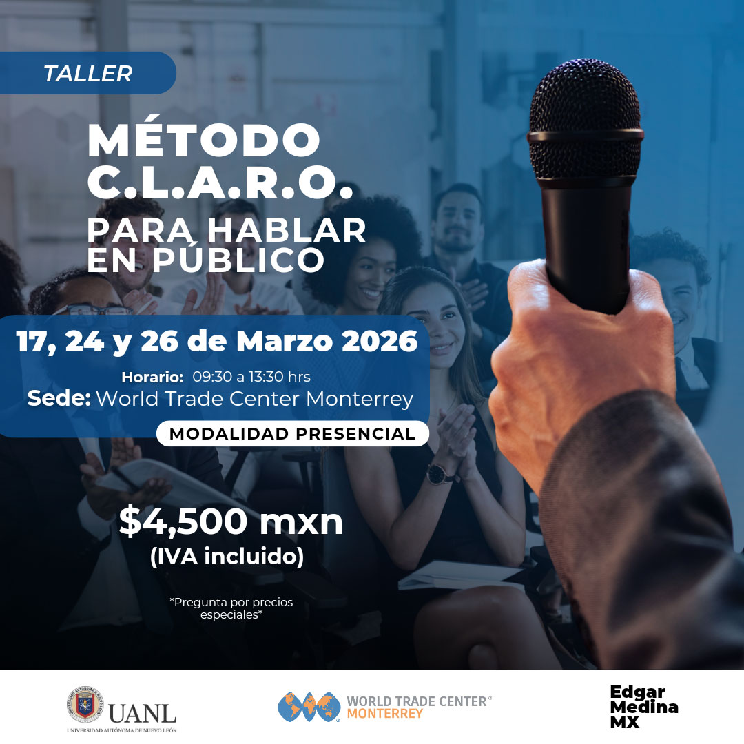 Taller | Método C.L.A.R.O. para Hablar en Público