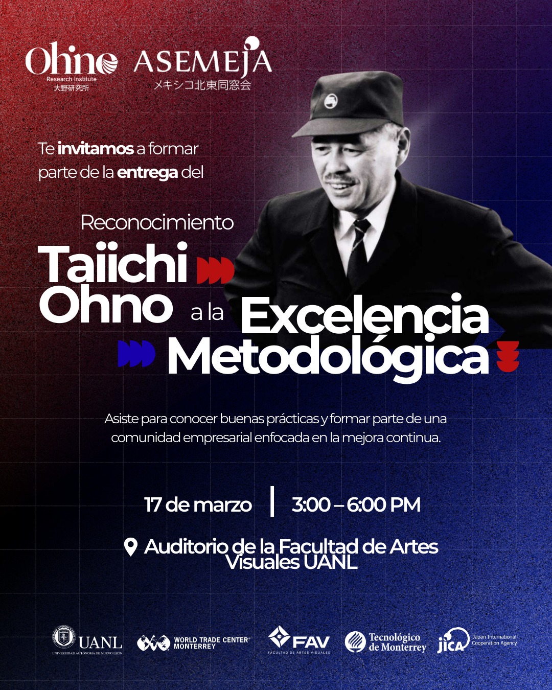 Ceremonia de Entrega del Reconocimiento Taiichi Ohno a la Excelencia Metodológica