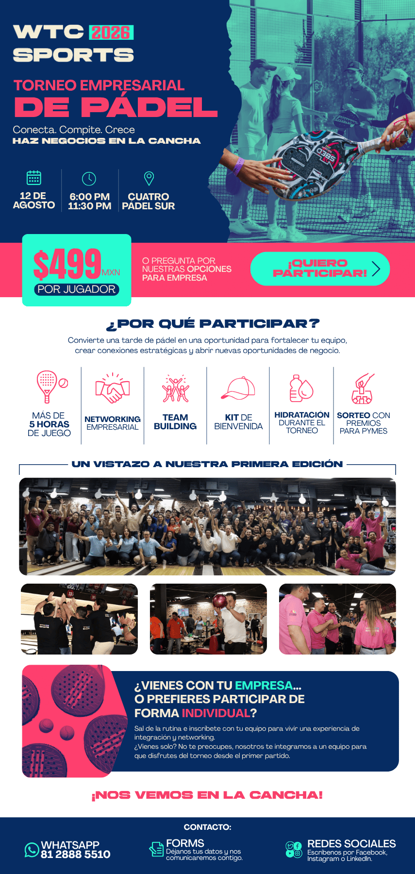 WTC SPORTS 2026 - Edición Pádel Empresarial