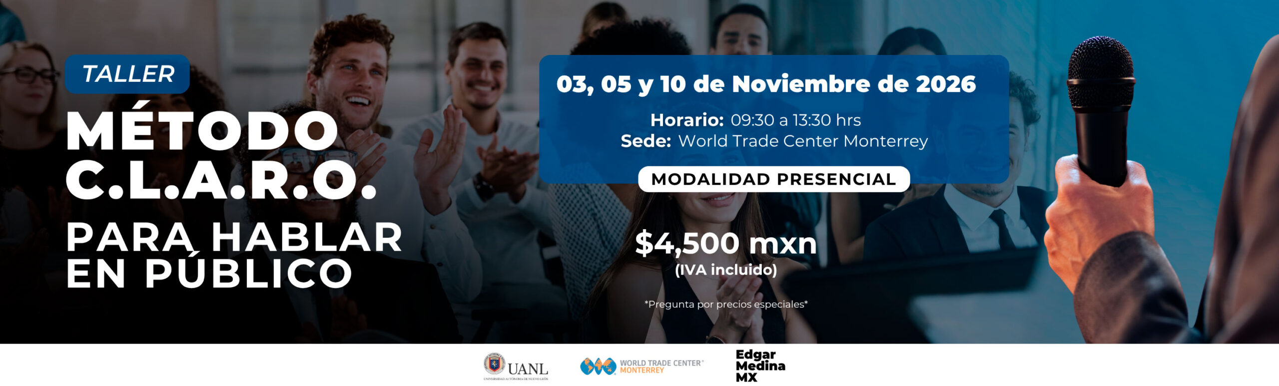 Método C.L.A.R.O para hablar en público